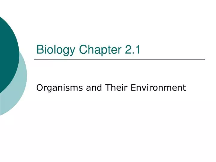 biology chapter 2 1 n.