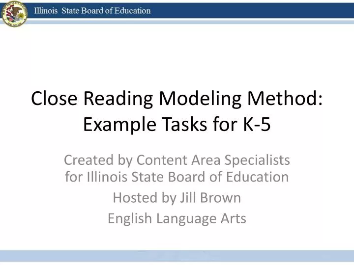 close reading modeling method example tasks for k 5 n.