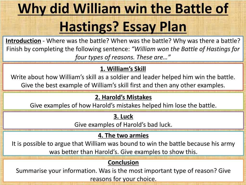 essay on battle of hastings