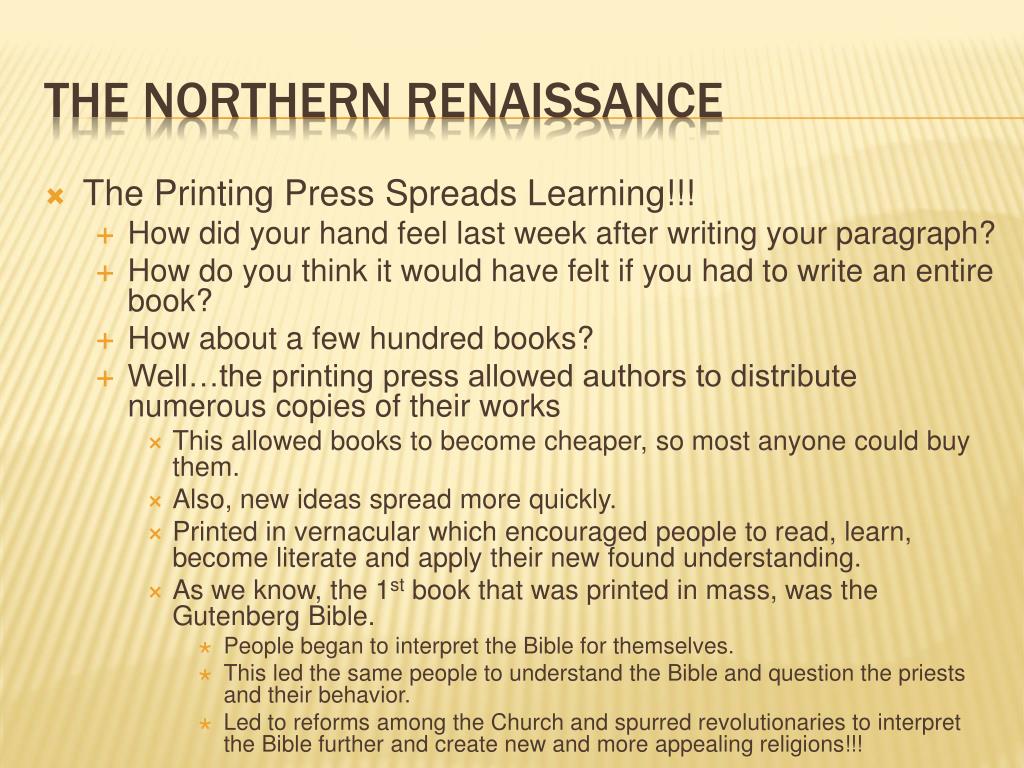 PPT Chapter 1 Section 2 The Northern Renaissance PowerPoint
