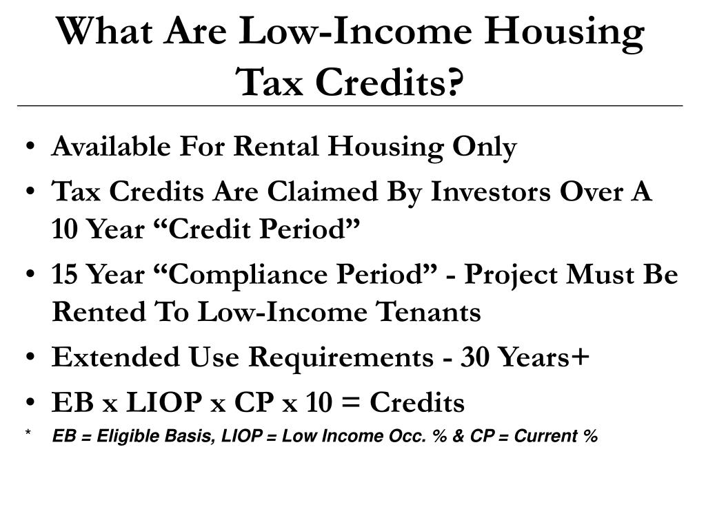PPT How to Finance Affordable Housing with Low Housing Tax
