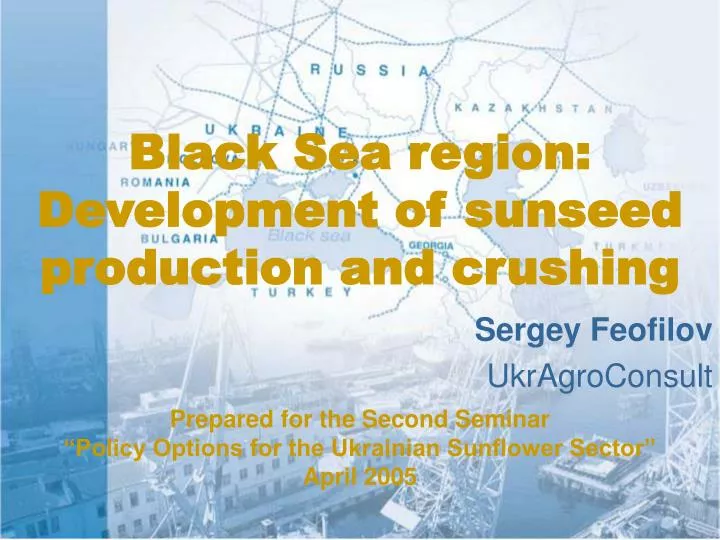 black sea region development of sunseed production and crushing n.