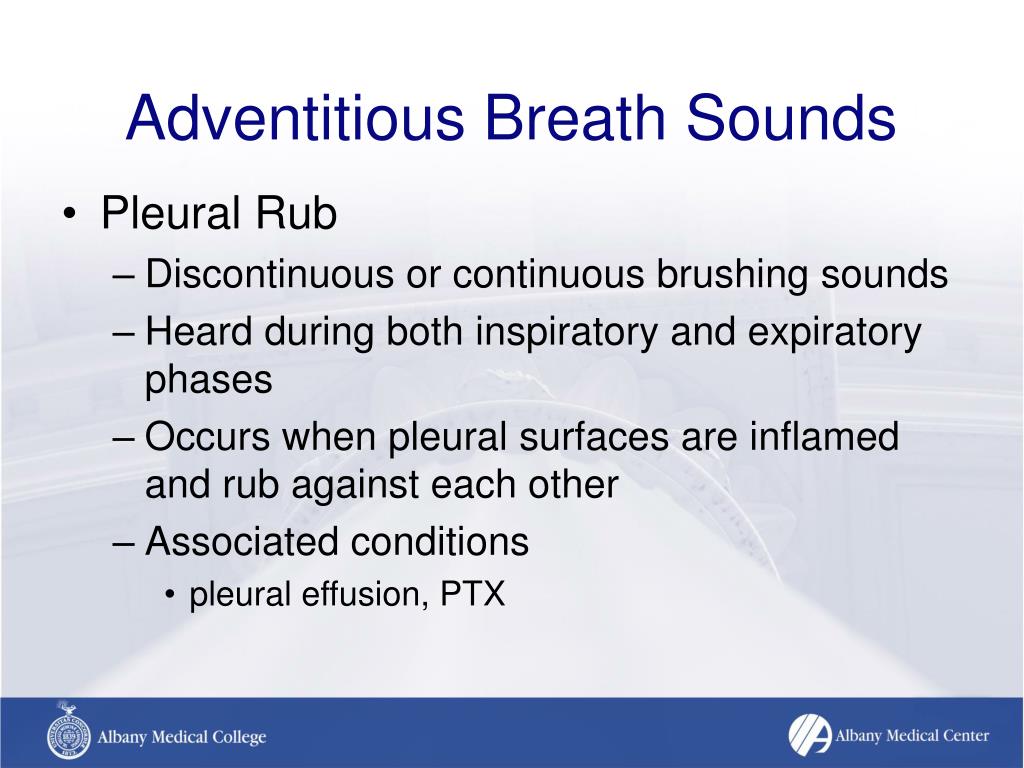 adventitious breath sounds
