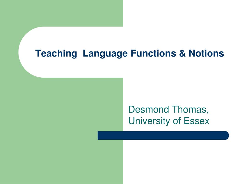 teaching language functions