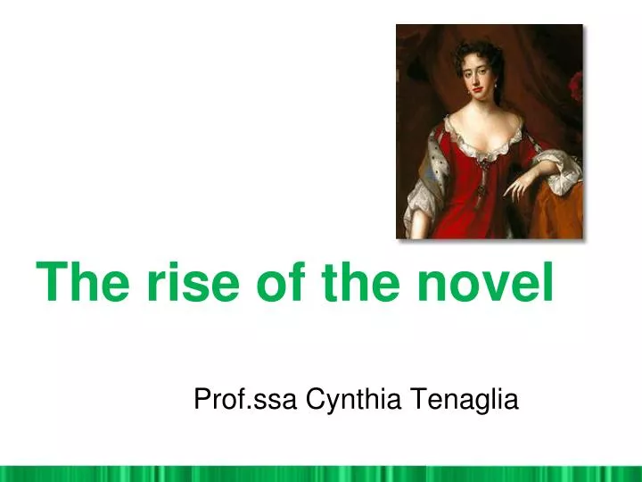 The Rise Of The Black Plain Novel PPT - The rise of the novel PowerPoint Presentation, free download - ID