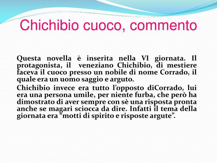 Chichibio E La Gru Testo Semplificato