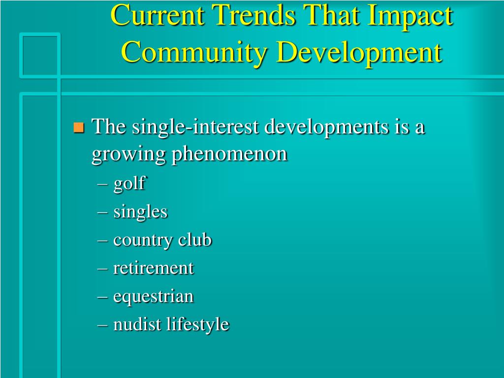PPT Emerging Trends in Urban Community Forms PowerPoint Presentation