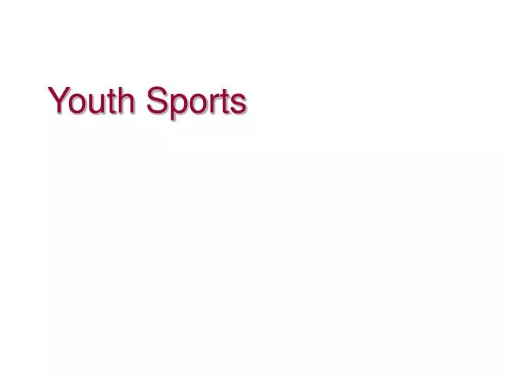 youth sports n.
