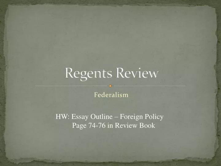 regents review n.