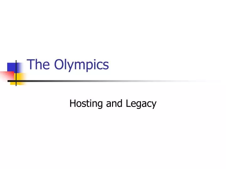 the olympics n.
