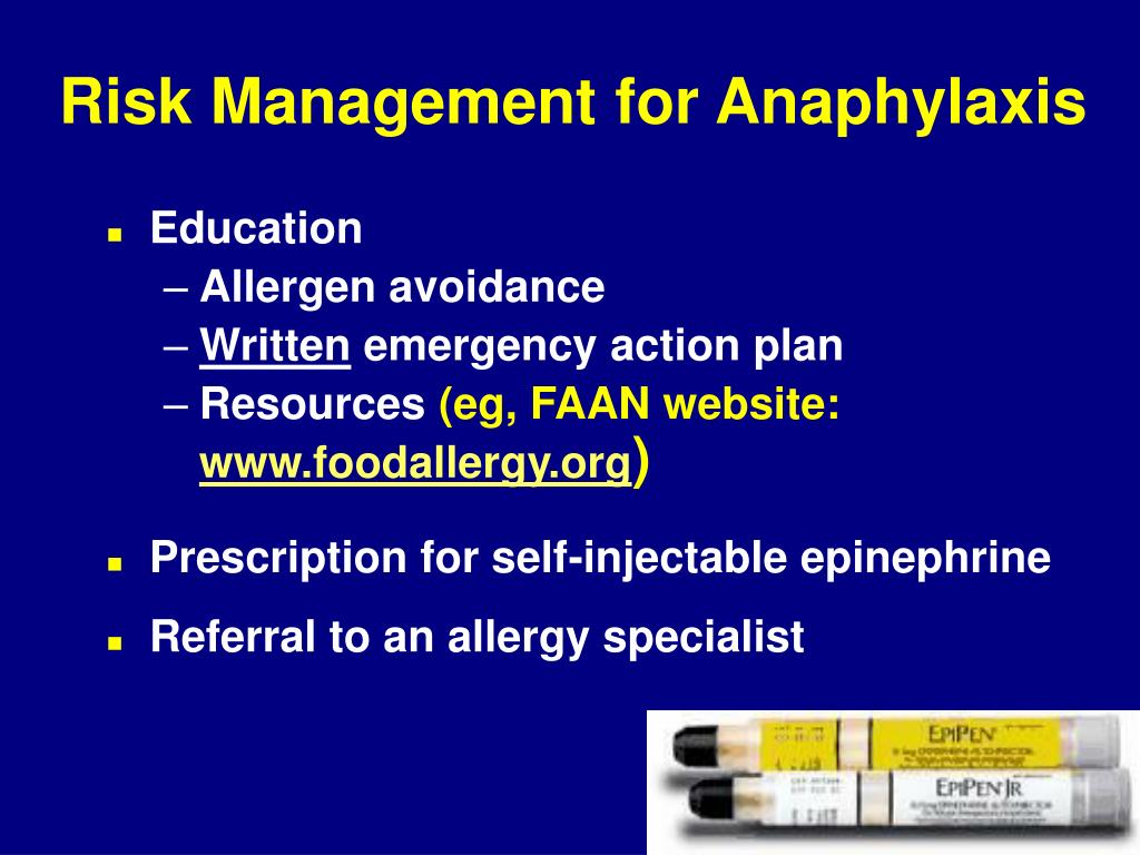 PPT - Anaphylaxis & Acute Allergic Reactions In The Emergency ...