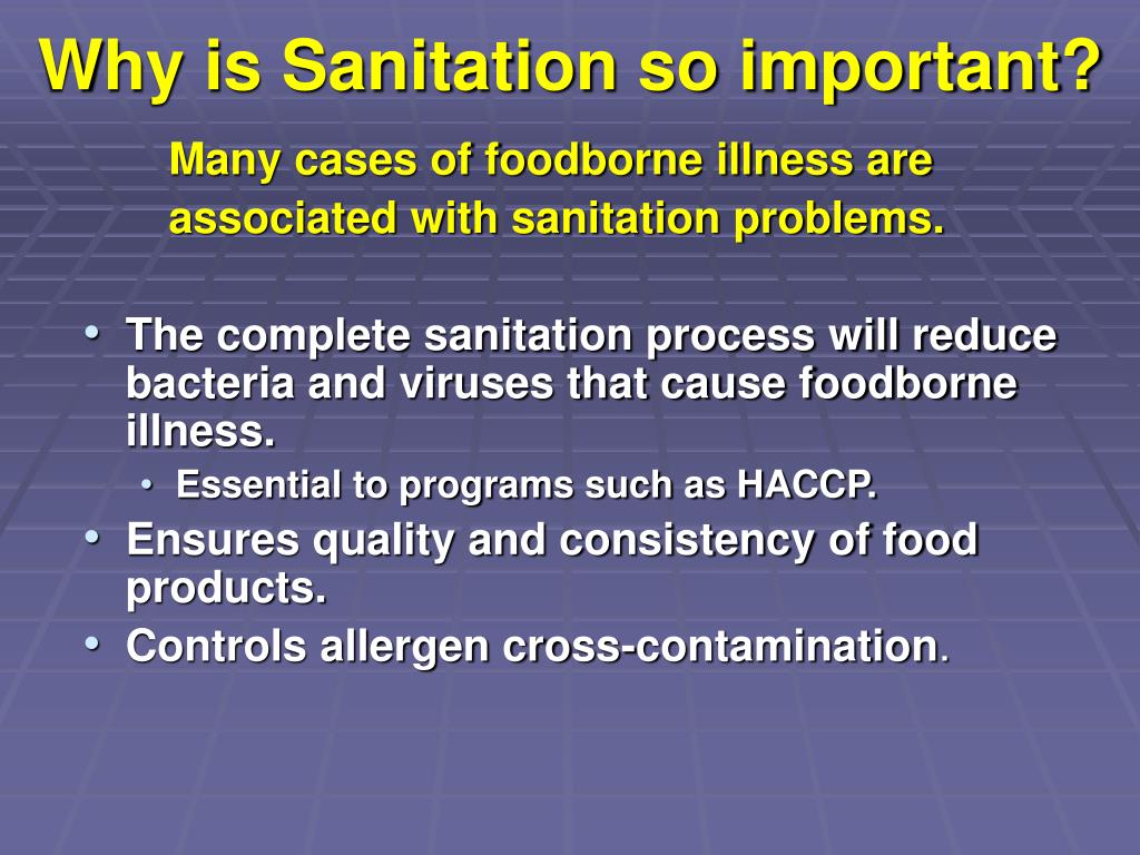 Food sanitation dredge define food