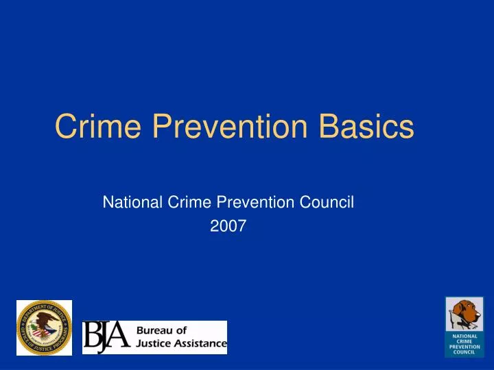 crime prevention basics n.