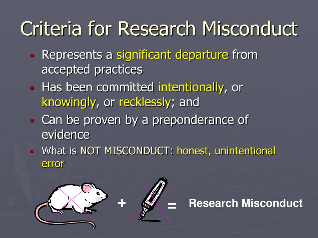 examples of research misconduct