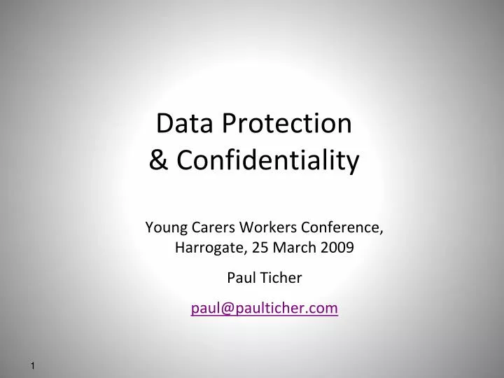 data protection confidentiality n.
