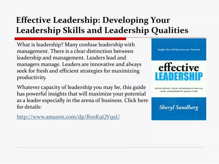 presentation on developing leadership skills