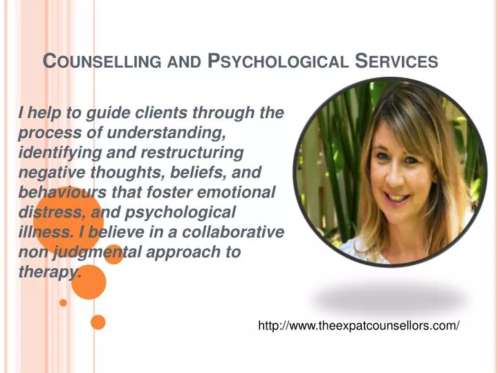 counselling and psychological services n.
