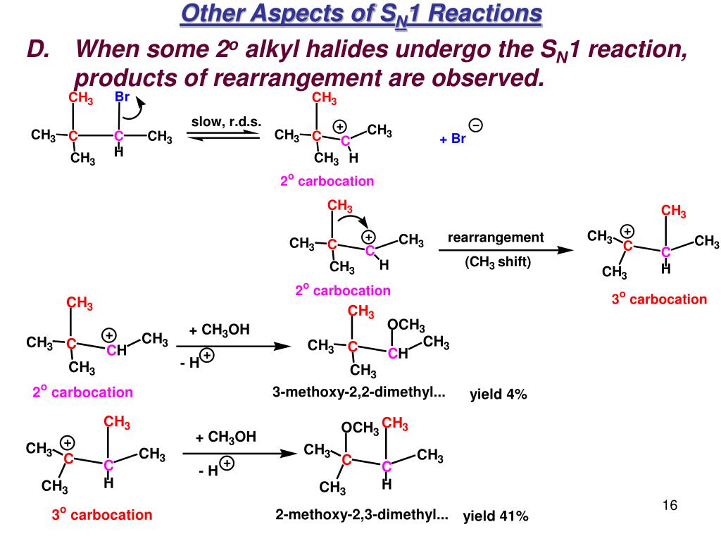 Реакция в 1 день. Алкил - о - алкил. Alkyl Halides. Sn1 пропанол-2\. Раскрытие эпоксидов по sn1.