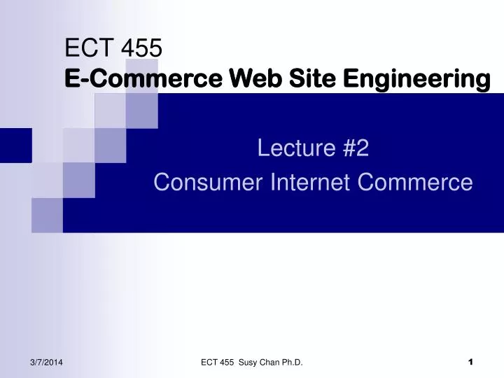ect 455 e commerce web site engineering n.