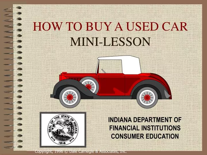 how to buy a used car mini lesson n.
