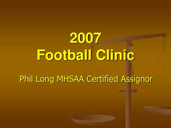 2007 football clinic n.