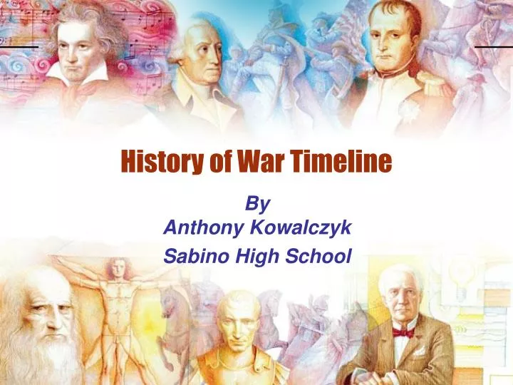history of war timeline n.