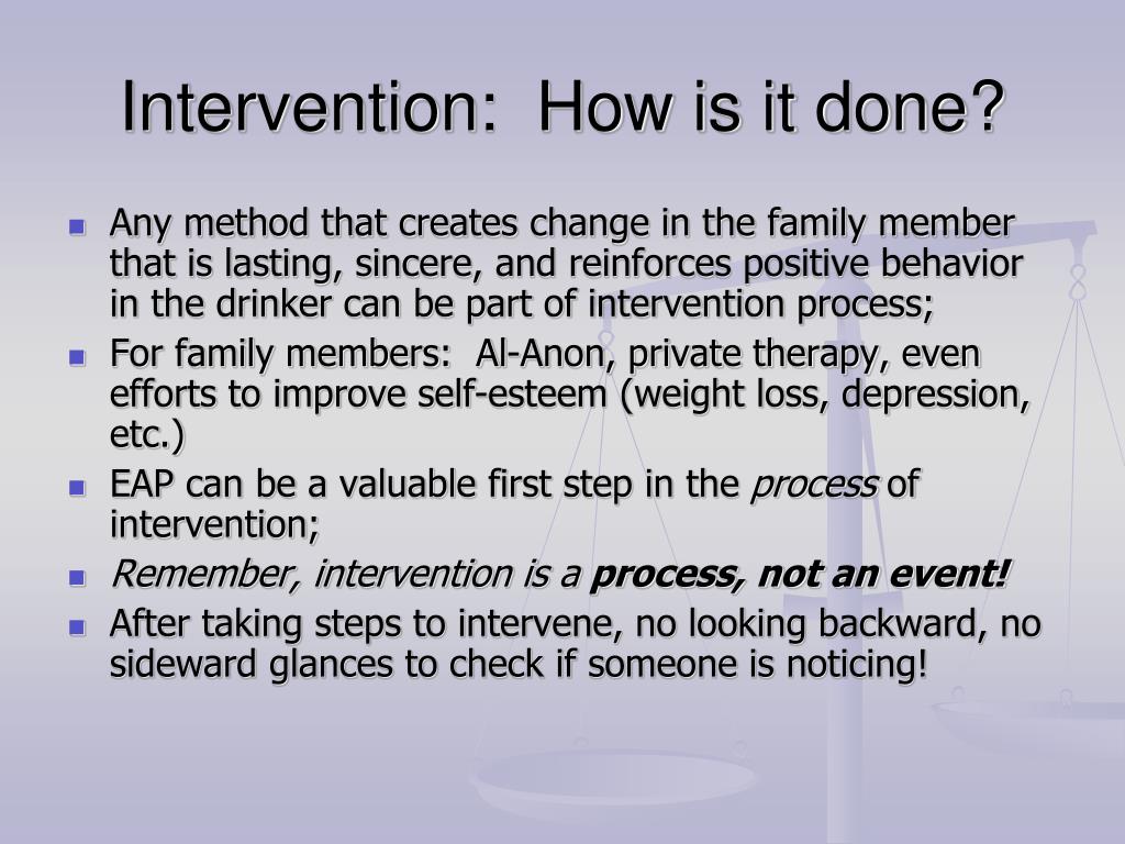 PPT FAMILY INTERVENTION ALCOHOLISM PowerPoint Presentation Free 