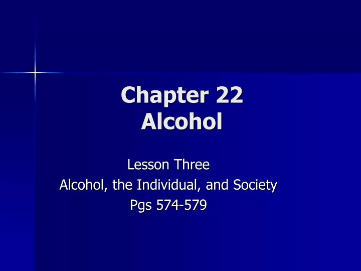 chapter 22 alcohol n.
