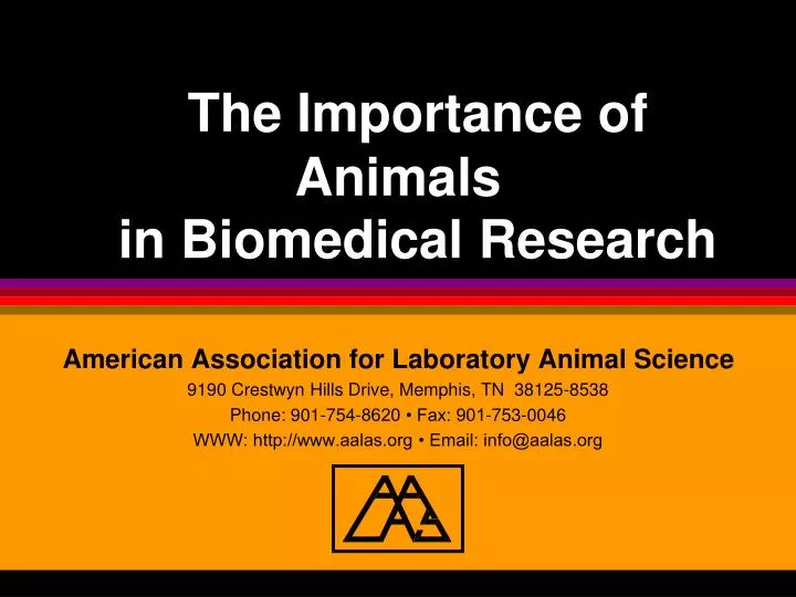 the importance of animals in biomedical research n.