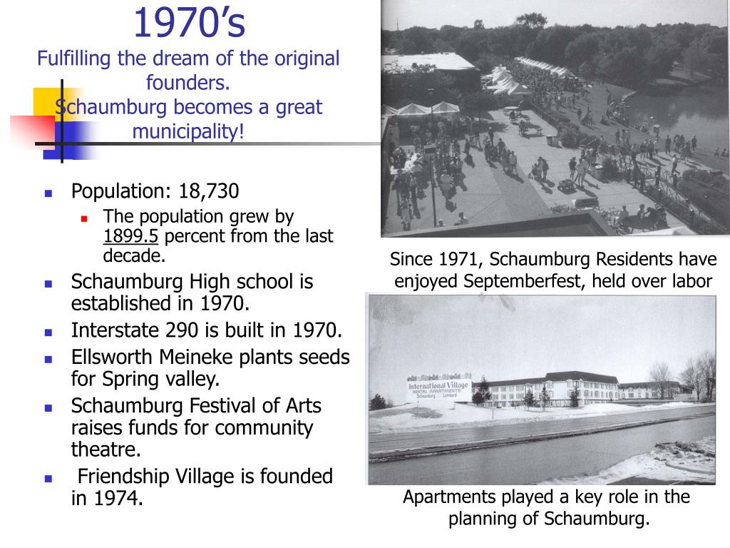 CAN YOU GUESS THE YEAR? – History of Schaumburg Township