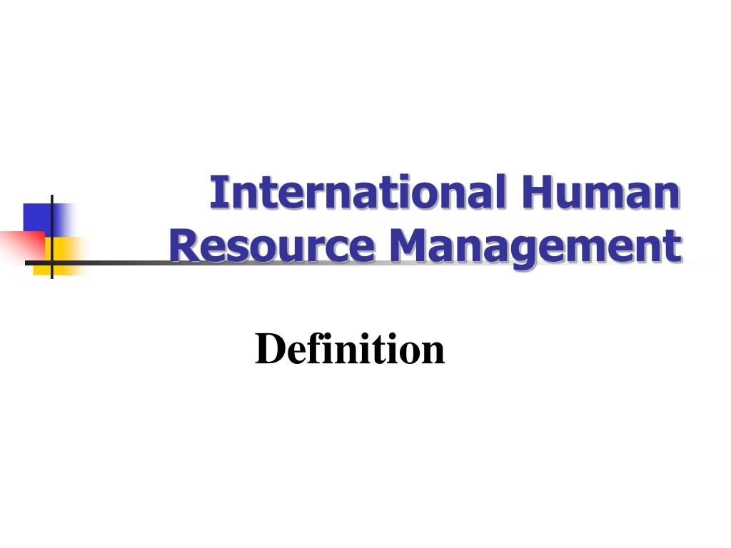 what is the meaning of global human resources management
