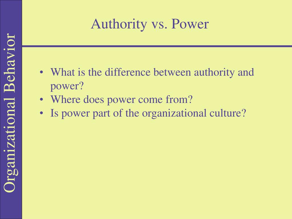 10 difference between power and authority