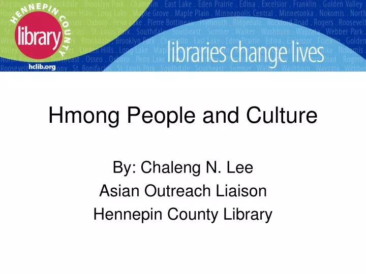 hmong people and culture n.