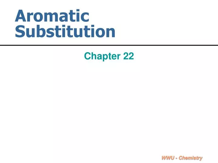 aromatic substitution n.