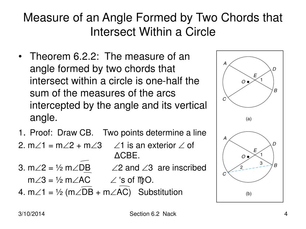 PPT - Section 6.2 More Angle Measures in a Circle PowerPoint Presentation -  ID:153710