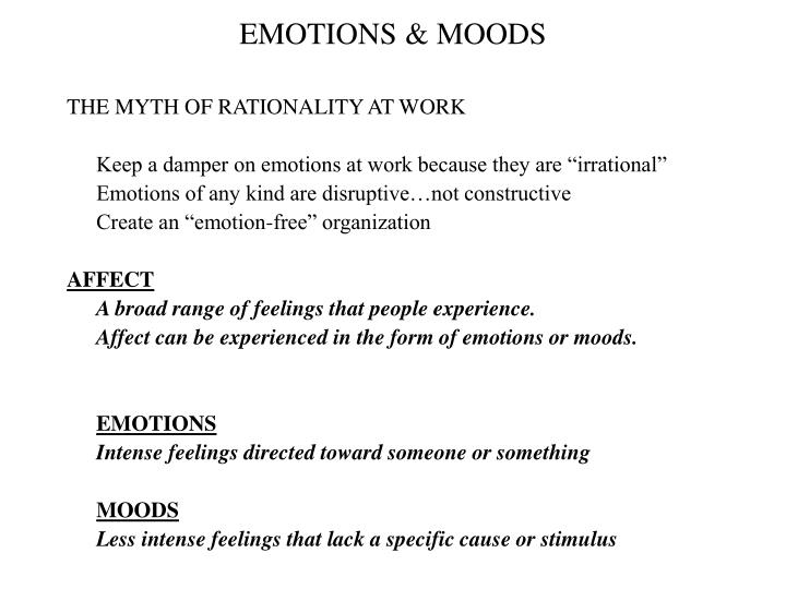 emotions moods n.