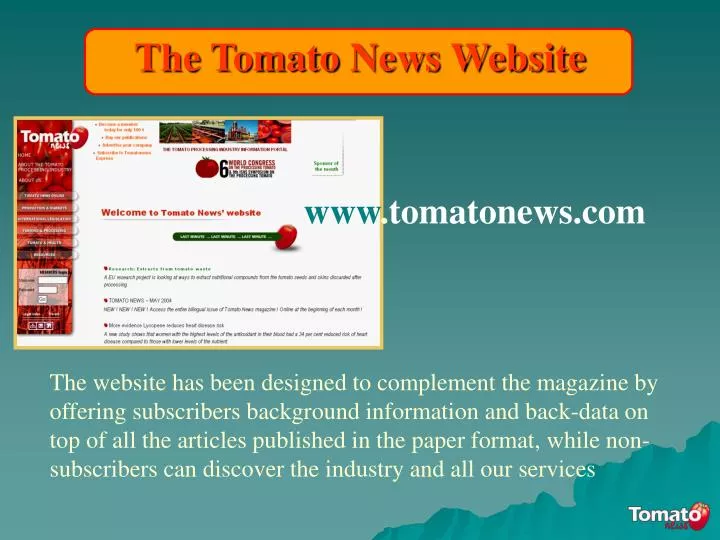 the tomato news website n.