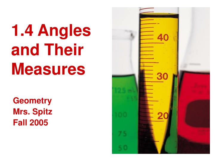 1 4 angles and their measures n.