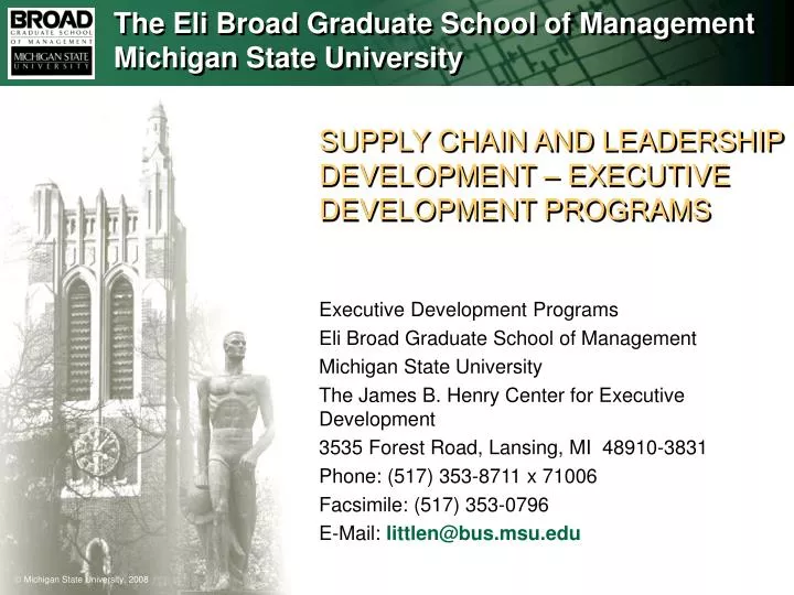 supply chain and leadership development executive development programs n.