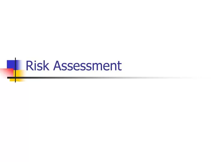risk assessment n.