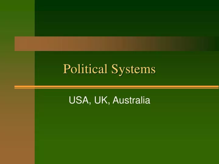 political systems n.