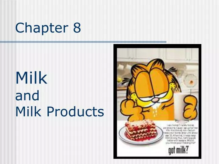 chapter 8 milk and milk products n.