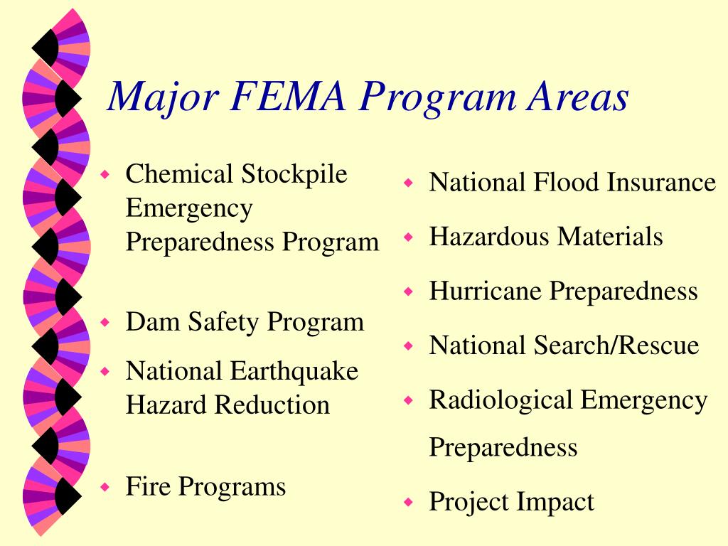PPT Federal Emergency Management Agency (FEMA) Organization