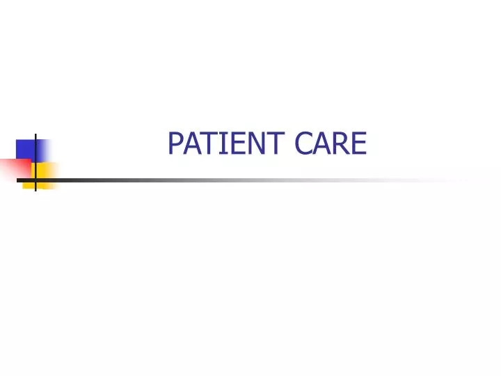 patient care n.