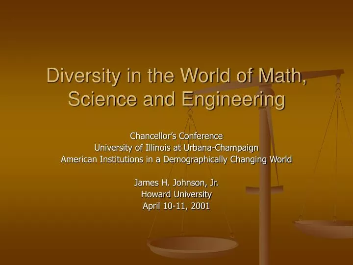 diversity in the world of math science and engineering n.