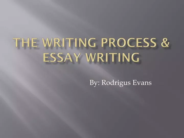 the writing process essay writing n.