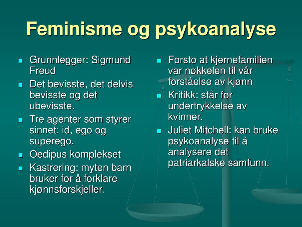 PPT - ”The personal is the political!” Feministisk filmteori ...