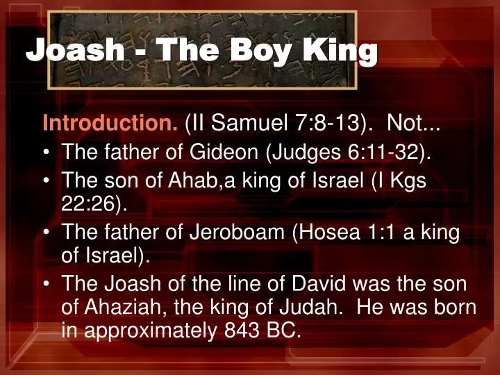 joash the boy king n.