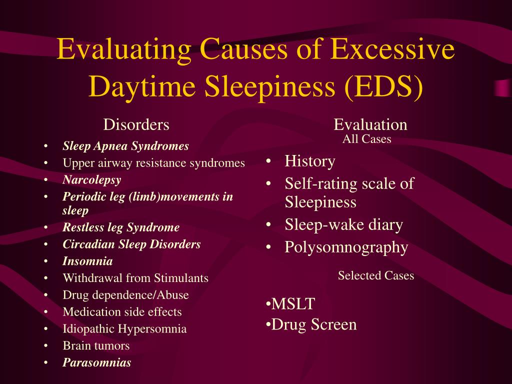 PPT - Obstructive Sleep Apnea and Other Causes of Excessive Daytime ...