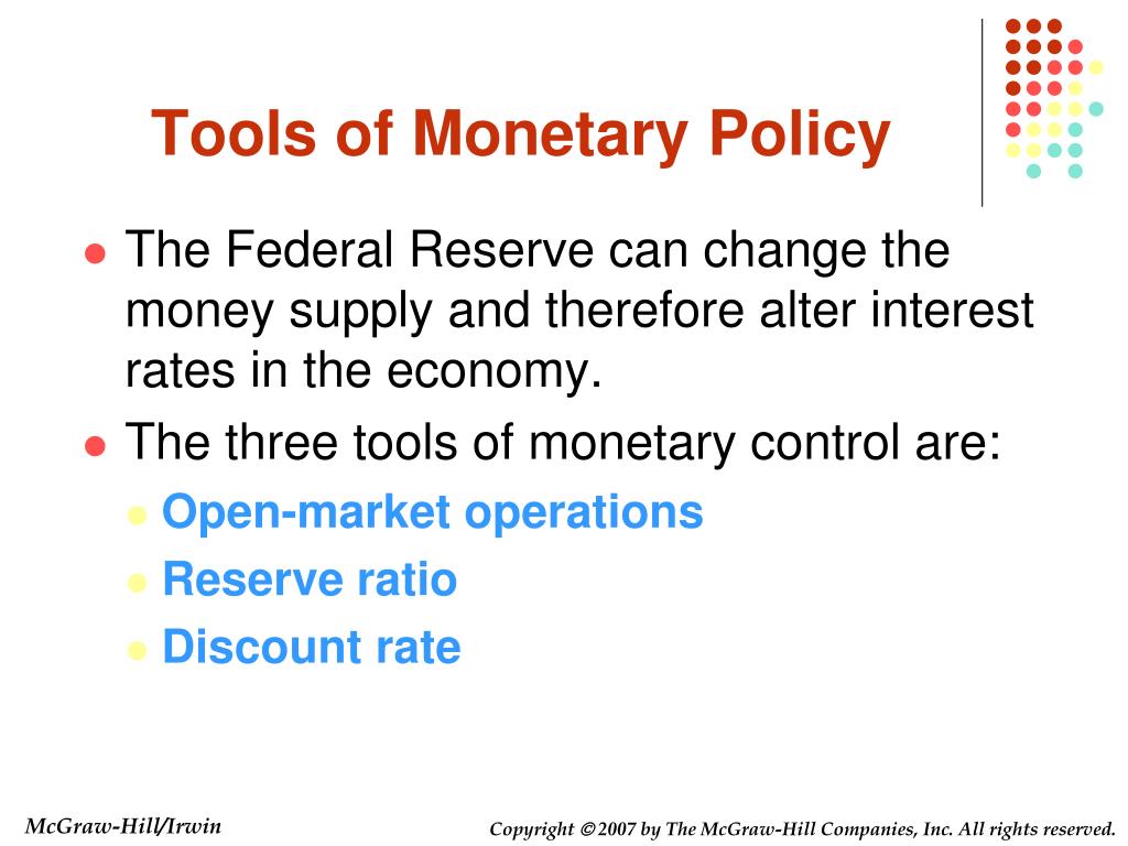 Monetary policy and its tools